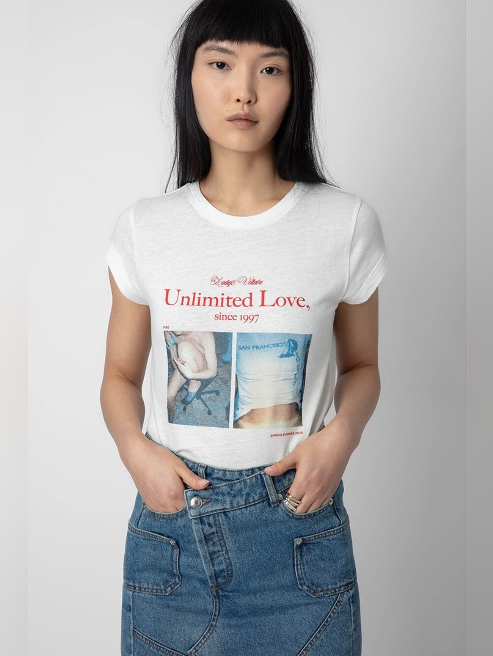 Zadig & Voltaire "Unlimited Love" Photoprint Graphic T-Shirt – Size S